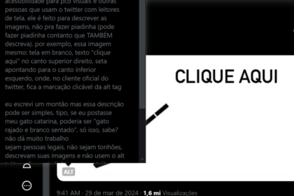 Trend do “Clique Aqui“ usa recurso de acessibilidade para mensagens ocultas