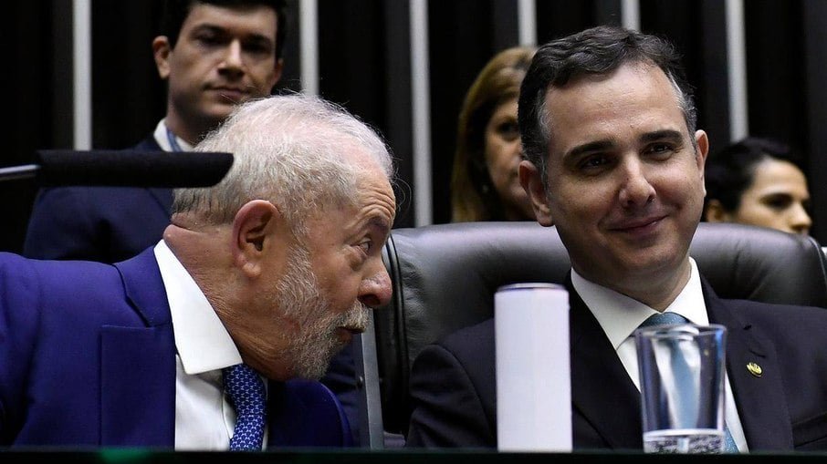 Presidente Lula e o Rodrigo Pacheco, presidente do Senado